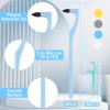 8Pcs Tooth Stain Eraser, End-Tuft Tapered Toothbrush, 4 Colours Whitening Cleaning Oral Eraser, Teeth Polishing Cleaning Kit with 1 Pack Flossing Stick for Removing Plaque & Stain view 2