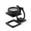 15X Foldable Magnifier Stand Measure Scale Loupe, Lupa Plegable Lupa Plegable Metal Frame, Quality Lens, Extremely Close View, Portable, Scale, 30 X Magnification for Kraftwork? for view 4