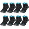 GSrenyu 8 Pairs Compression Socks for Women & Men, Upgraded Plantar Fasciitis Socks Relief Foot Pain Arch Support Ankle Support Socks for Athletic Sports Running Medical Travel Pregnancy (L-XL) view 1