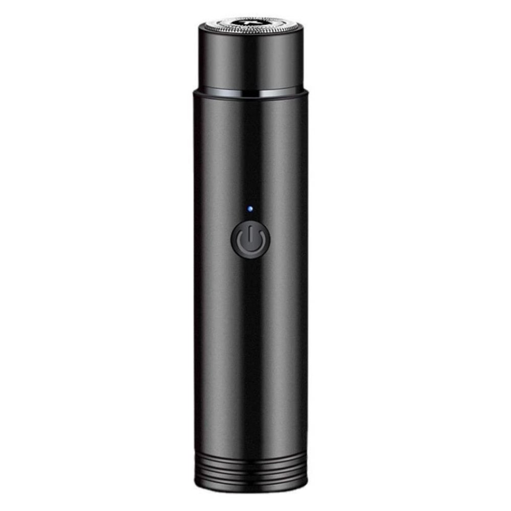 Mini Electric Shaver Men Portable Shaver USB Rechargeable Razor Wet & Dry Use Rotary Electric Shaver for Travel Black
