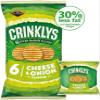 FreshCart Basics Jacob's Crinklys Cheese & Onion Snacks Biscuits, 6 Pack, 138G, 4 Pack, Vegetarian, Oven Baked, Premium Quality view 2