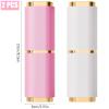 2 Pieces Toothbrush Case, Travel Toothbrush Holder Portable Container Tooth Brushes Toothpaste Storage Box for Business Camping Travel or Daily Use (Pink+White) view 2