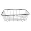 Freezer Organizer Bin, Stainless Steel Expandable 20KG Load Bearing Freezer Storage Basket, Flat Bottom Rectangle Freezer Baskets Wire Baskets for Pantry Organization and Storage view 1