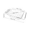 Freezer Organizer Bin, Stainless Steel Expandable 20KG Load Bearing Freezer Storage Basket, Flat Bottom Rectangle Freezer Baskets Wire Baskets for Pantry Organization and Storage view 2