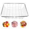 Freezer Organizer Bin, Stainless Steel Expandable 20KG Load Bearing Freezer Storage Basket, Flat Bottom Rectangle Freezer Baskets Wire Baskets for Pantry Organization and Storage view 4
