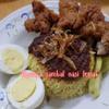 Mild Spicy Nasi Lemak Bundle: One Bottle Nyonya Nasi Lemak Sambal, 240G Each, Halal and 1 packet Grade 5A Sabah's Blue-Eyed Dried Anchovy 200G Each, Halal view 2