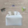 Aesthetic Vegan Leather Cover for Disposable Paper Hand Towel Box, Compatible with Kleenex Paper Hand Towels (Beige) view 3