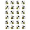 24 x Bumblebee Bee Single Edible Wafer or Icing Cupcake Topper Fun Animal Party Cake Decorations Perfect For Brownies Cookies Muffins & More! (Edible Wafer Card) view 1