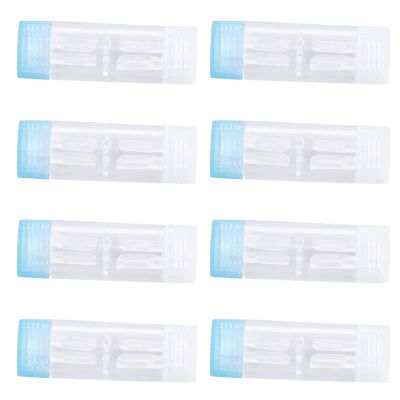 12pcs Contact Lens Case Transparent Portable ABS Contact Lens Box Daily Use Travel Outdoor Teenagers, Default