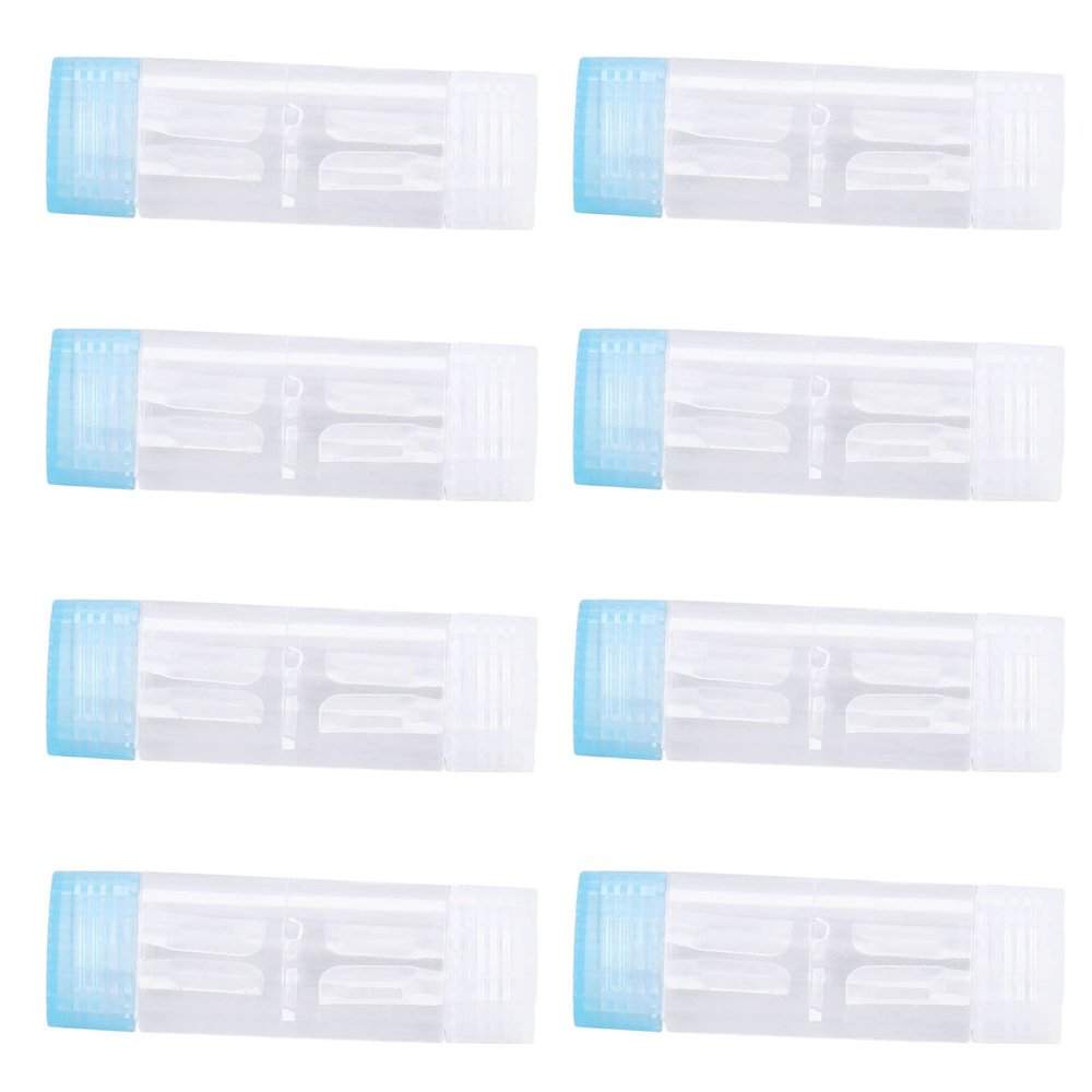 12pcs Contact Lens Case Transparent Portable ABS Contact Lens Box Daily Use Travel Outdoor Teenagers, Default