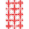 15 x England Flag Football Fan Party Mix Edible Wafer or Icing Cupcake Topper Fun Sports Party Cake Decorations Perfect For Brownies Cookies Muffins & More! (Premium Icing Sheet) view 1