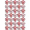 35 x Come On Three Lions Football Mix Edible Wafer or Icing Cupcake Topper Fun Sports Party Cake Decorations Perfect For Brownies Cookies Muffins & More! (Premium Icing Sheet) view 1