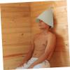 FOYTOKI Men Sauna Accessories Kit Sauna Hat Felt Gloves Bath Mat Slipper Storage Bag Comfortable Spa view 4