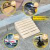 Entryway Ramp for Walker, Portable Wood Ramp for Shed Entry/Dog/Seniors, Safety Non Slip Stair Ramp Wheelchair Threshold Slope Load 270kg (Size : 40x30x8cm (15.7x12x3in)) view 4