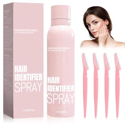 Hair Identifier Spray For Face Shaving, Hair Recognition Spray for Facial Hair - Dermaplaning Tool For Face, Dermaplaning Spray for Women (Pack of 1)