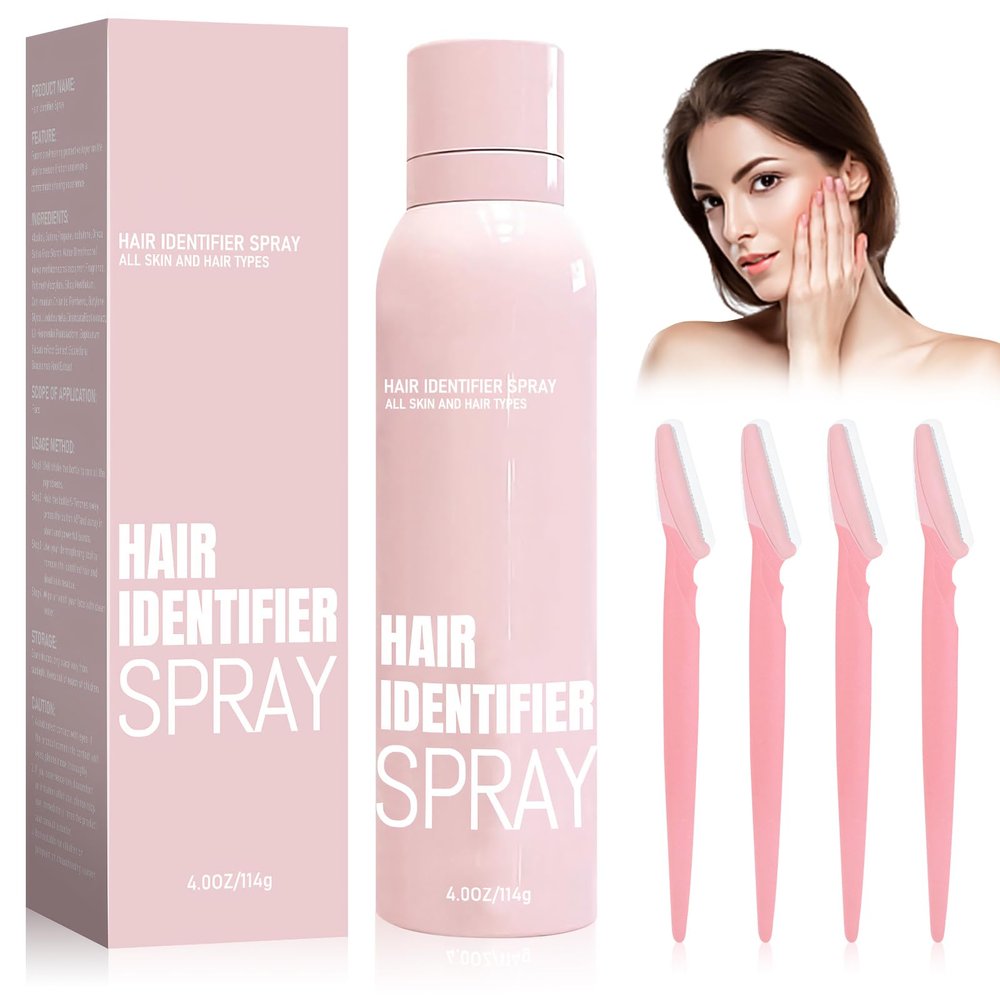 Hair Identifier Spray For Face Shaving, Hair Recognition Spray for Facial Hair - Dermaplaning Tool For Face, Dermaplaning Spray for Women (Pack of 1)