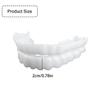 Thyonta False Teeth Clip 2PCS Imitation Braces Veneers Set Top and Bottom Instant Smile Dentures for Woman and Man view 2