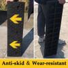 1.5in - 5.9in Rise Threshold Ramp for Wheelchair,Extra Long 100cm Driveway Curb Ramps,Anti-skid and Wear-resistant Rubber Plastic,Load 6000lbs view 2