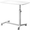 Medical Height Adjustable Overbed Bedside Table With Wheels Mobile Portable Standing Desk For Hospital And Home Medical Use view 1