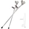 HIARAN Folding Crutch for Adults/Silver Lightweight Folding Crutches for Men/Women, Ergonomic Adjustable Walking Aids Lucky Star view 1