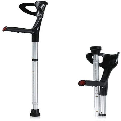 HIARAN Forearm Crutches Adjustable Foldable Elbow Arm Arm Underarm Crutches Arm Cane Telescopic Adjustable Anti-S Aluminum Lightweight Arm Crutch for Lucky Star