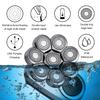 ARVENTINO Electric Head Shavers for Men - 8D Upgraded 6-in-1 Bald Head Shaver - IPX6 Waterproof Electric Razor Grooming Kit with LED Display, Cordless, Portable view 3
