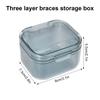 Disnace Dental Container Case, Denture Case for Soaking Dentures, Portable Retainer Case Denture Bath Denture Case Retainer Container Box Dental Dustproof Box Night Guard Case for False Teeth (Blue) view 2