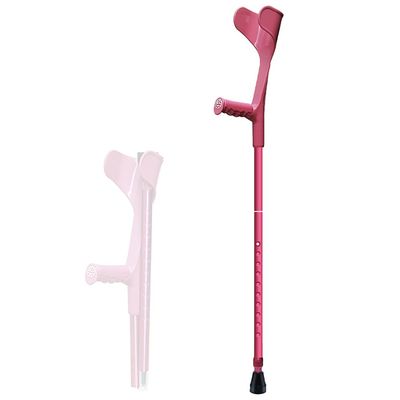 1Pcs Adult Forearm Crutch, Aluminum Alloy Folding Lightweight Crutch, Ergonomic Cane, for Elderly, Disabled and Physically Impaired, Applicable Height Lucky Star