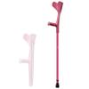 1Pcs Adult Forearm Crutch, Aluminum Alloy Folding Lightweight Crutch, Ergonomic Cane, for Elderly, Disabled and Physically Impaired, Applicable Height Lucky Star view 1