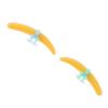 Reusable Silicone Eyelash Separator Tool for Denser and Lash Extensions, Small and Lightweight, Assist in Separating Eyelashes During Grafting, Yellow view 2