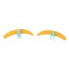 Reusable Silicone Eyelash Separator Tool for Denser and Lash Extensions, Small and Lightweight, Assist in Separating Eyelashes During Grafting, Yellow view 4