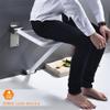 Wall Mounted Shower Seat,Folding Bath Seat,Folding Seat Chair Wall Mounted For Shower With Support Leg And Luminous Circle,Shower Aid Folding Shower Seat Handicapped Loads Within 300KG (Color:White) ( view 2