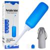 Brigtviee Peri Bottles for Postpartum Perineal Care, 16.9oz/500ml Portable Bidet for Women's Menstrual Cleansing, Portable Travel Bidet with 2 Nozzles & Retractable Conduit & Storage Bag,Blue view 1