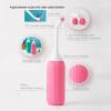 Brigtviee Peri Bottles for Postpartum Perineal Care, 16.9oz/500ml Portable Bidet for Women's Menstrual Cleansing, Portable Travel Bidet with 2 Nozzles & Retractable Conduit & Storage Bag,Blue view 4
