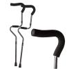 1 Pair Adult Crutches for Walking Folding Walking Cane S-Type Underarm Crutches Aluminum Adjustable Height Armpit Crutches for 61-75in Adult Tall Lucky Star view 1