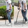 1 Pair Adult Crutches for Walking Folding Walking Cane S-Type Underarm Crutches Aluminum Adjustable Height Armpit Crutches for 61-75in Adult Tall Lucky Star view 3