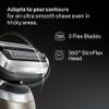 Braun Series 7 Electric Shaver for Men, Wet & Dry Shave, Waterproof Foil Shaver with Beard Trimmer & Body Groomer plus Clean & Charge SmartCare Center, Engineered in Germany, Gold, 72-C7650cc view 3