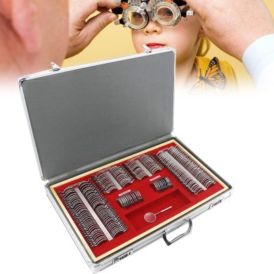 KYZTMHC Optical Trial Lens Set 266 Pcs Optometry Kit With Adjustable Trial Frame Case for Optical Shops, Hospitals, and Eye Clinics