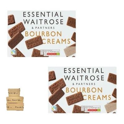 Waitrose Bourbon Creams Chocolate Sandwich Biscuit - (400g x 2 Pack)
