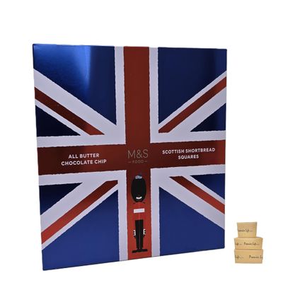 M&S All Butter Scottish Chocolate Chip Shortbread, In Decorative British Union Flag Tin, 200g