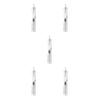 dijiusidy 5 Set of 3 in 1 Plastic Toothbrush Washable Sealed Colorful Soft Manual Handheld Tooth Brush Indoor Outdoor Holiday Teeth Cleaning Tool White, White 5Set view 2