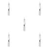 dijiusidy 5 Set of 3 in 1 Plastic Toothbrush Washable Sealed Colorful Soft Manual Handheld Tooth Brush Indoor Outdoor Holiday Teeth Cleaning Tool White, White 5Set view 3