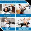 Hair Washing Basin for Bedridden | PVC Hair Washing Tub, Waterproof Shawl, Hair Clip, Combs | Portable Shampoo Bowl Neck Rest for Elderly, Kids, Bedridden and Disabled view 4