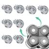 Replacement Shaver Head Compatible with Pitbull Skull,Shaver Replacement Blades Compatible with Pitbull Skull, Shaver Replacement Heads,Compatible with Skull Shaver Pitbull Gold Pro Razors (8 Pack) view 1