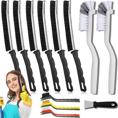 6Pcs Hard Bristle Crevice Cleaning Brush-Thin Gap Cleaning Brush, Small Cleaning Brush, Grout Brush, Kitchen Brush, Cleaning Tools for Toilet, Bathroom, Home, Bathtub, Sink, Household, Window