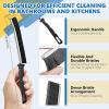 6Pcs Hard Bristle Crevice Cleaning Brush-Thin Gap Cleaning Brush, Small Cleaning Brush, Grout Brush, Kitchen Brush, Cleaning Tools for Toilet, Bathroom, Home, Bathtub, Sink, Household, Window view 4