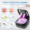 Ultrasonic Retainer Cleaner Machine for Dentures, Professional Dental Cleaning Pod for Aligner Mouthguard, Whitening Trays, Portable 180 ml/42k Hz Ultrasonic Jewellery Cleaner with Lower Noise view 4