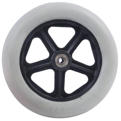 KWIBYBGS a Gray Wheelchair Front Small Wheel Wheel with Beasolid Wheel Wheelchair Front Wheel Manual Wheelchair Front Wheel/8Inch