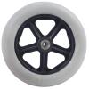 KWIBYBGS a Gray Wheelchair Front Small Wheel Wheel with Beasolid Wheel Wheelchair Front Wheel Manual Wheelchair Front Wheel/8Inch view 1