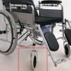 KWIBYBGS a Gray Wheelchair Front Small Wheel Wheel with Beasolid Wheel Wheelchair Front Wheel Manual Wheelchair Front Wheel/8Inch view 3